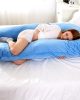 Soft Fleece Pregnant Pillow Gravida U Type Lumbar Pillow Multi Function Side Protect Cushion for Pregnancy 3