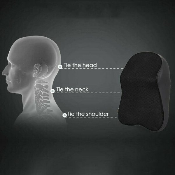Car Seat Headrest Pad 3D Memory Foam Pillow Head Neck Pain Relief Travel Neck Support Breathable 5