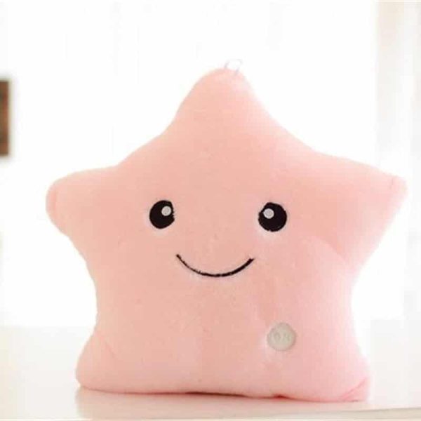 Creative Luminous Pillow Stars Love Stuffed Plush Toy Glowing Colorful Light Cushion Birthday Gifts Toys For 1