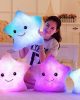 Creative Luminous Pillow Stars Love Stuffed Plush Toy Glowing Colorful Light Cushion Birthday Gifts Toys For