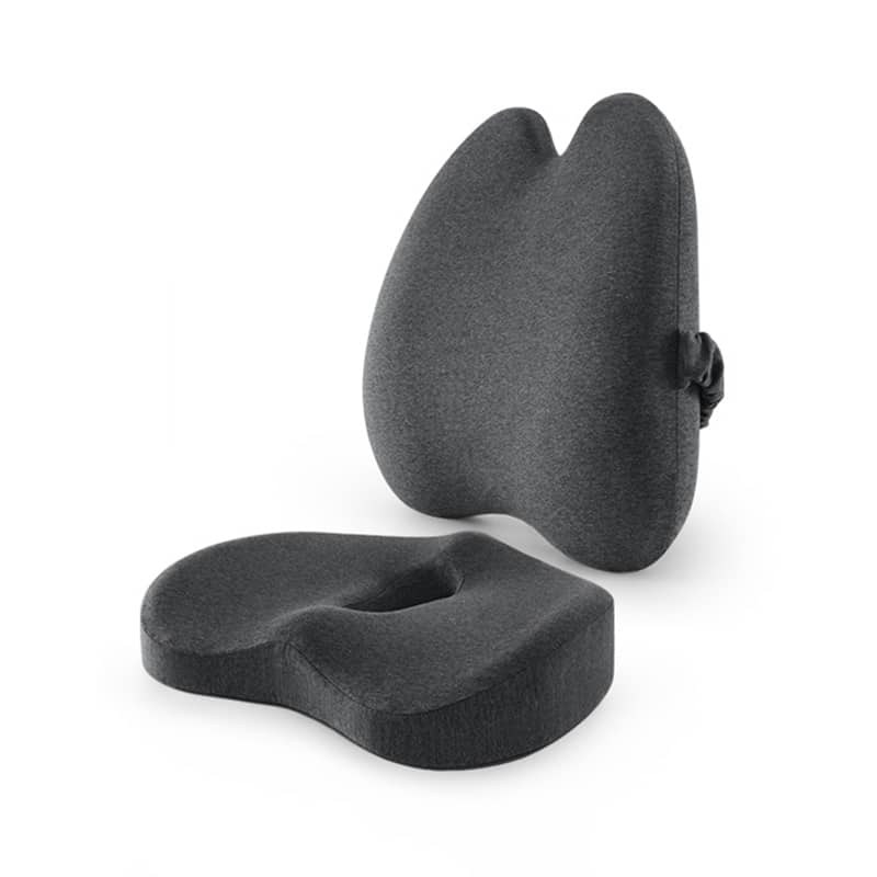 Orthopedic Memory Foam Seat Cushion, Support Waist Back Pillow