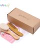 Baby Hair Brush And Comb Set for Newborn Massage Bath Shower Portable Comb For Hair Mini 4