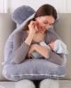 Pregnancy Pillow U Shape Maternity Pillows Pregnancy Side Sleeper Bedding Long Body Neck Throw Pillows Pillow 1