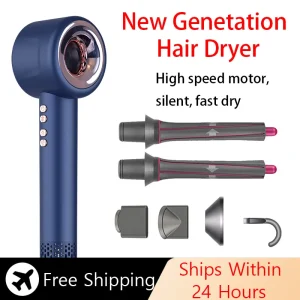 Professional Hair Dryer Leafless Hair Dryer Salon Negative Ionic Blow Hair Dryers Hot Cold Air Blow